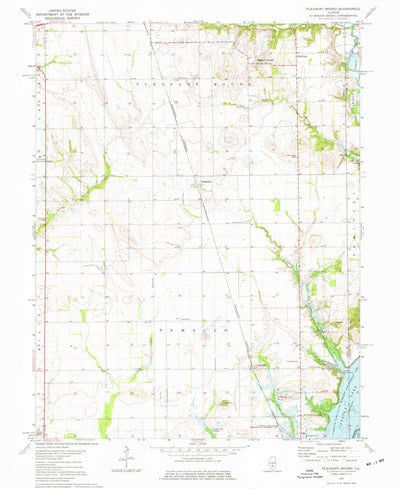 United States Geological Survey Pleasant Mound, IL (1974, 24000-Scale) digital map