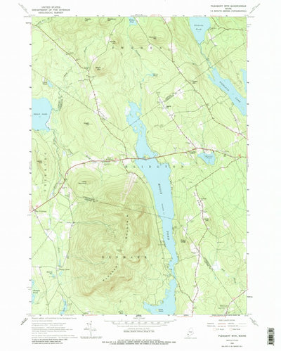 United States Geological Survey Pleasant Mountain, ME (1963, 24000-Scale) digital map