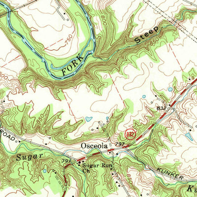 United States Geological Survey Pleasant Plain, OH (1968, 24000-Scale) digital map