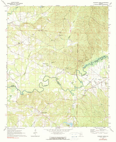 United States Geological Survey Pleasant Ridge, AL (1970, 24000-Scale) digital map