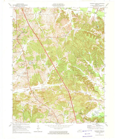 United States Geological Survey Pleasant Ridge, KY (1973, 24000-Scale) digital map