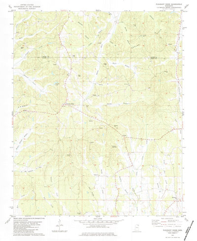 United States Geological Survey Pleasant Ridge, MS (1982, 24000-Scale) digital map