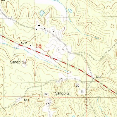 United States Geological Survey Pleasant Ridge, MS (1982, 24000-Scale) digital map