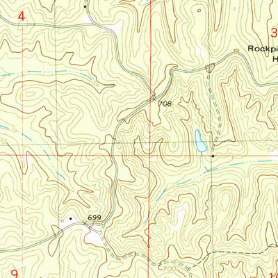 United States Geological Survey Pleasant Ridge, MS (1982, 24000-Scale) digital map