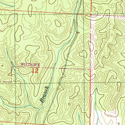 United States Geological Survey Pleasant Site, AL (1950, 24000-Scale) digital map