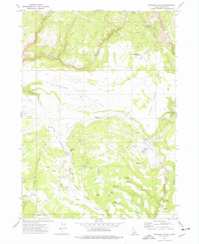 United States Geological Survey Pleasant Valley, ID (1973, 24000-Scale) digital map