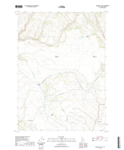 United States Geological Survey Pleasant Valley, ID (2020, 24000-Scale) digital map