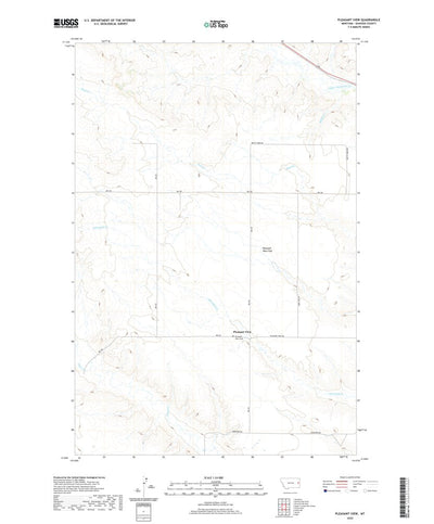 United States Geological Survey Pleasant View, MT (2020, 24000-Scale) digital map