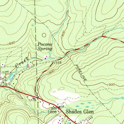 United States Geological Survey Pleasant View Summit, PA (1965, 24000-Scale) digital map