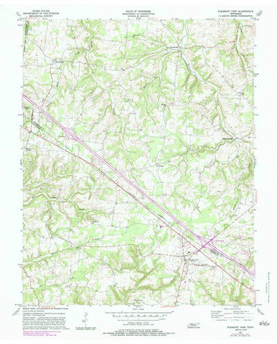United States Geological Survey Pleasant View, TN (1957, 24000-Scale) digital map