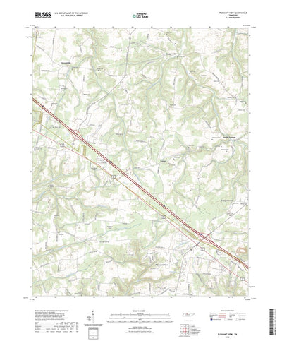 United States Geological Survey Pleasant View, TN (2022, 24000-Scale) digital map