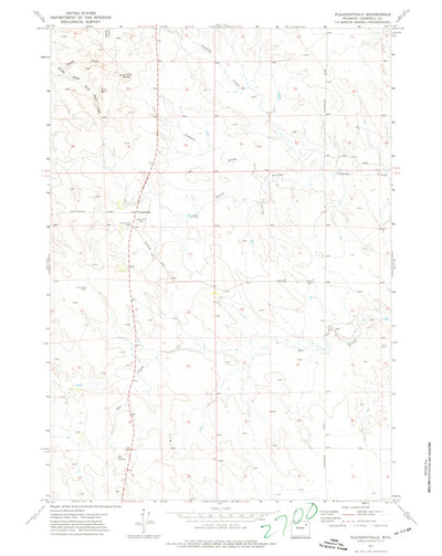 United States Geological Survey Pleasantdale, WY (1971, 24000-Scale) digital map