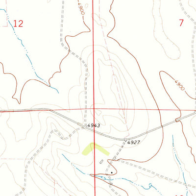 United States Geological Survey Pleasantdale, WY (1971, 24000-Scale) digital map