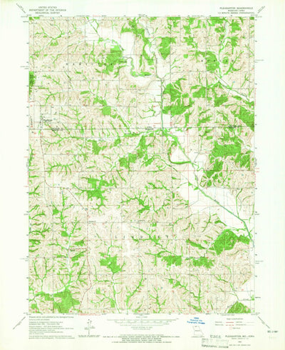 United States Geological Survey Pleasanton, IA-MO (1964, 24000-Scale) digital map