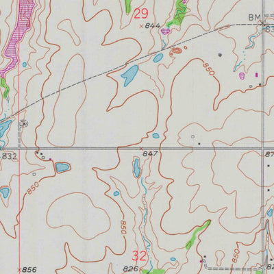 United States Geological Survey Pleasanton, KS (1958, 24000-Scale) digital map