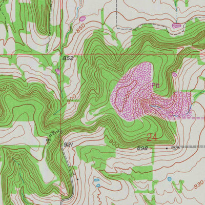 United States Geological Survey Pleasanton, KS (1958, 24000-Scale) digital map