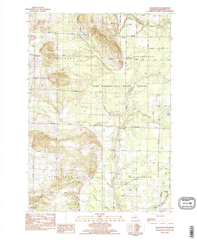 United States Geological Survey Pleasanton, MI (1982, 25000-Scale) digital map