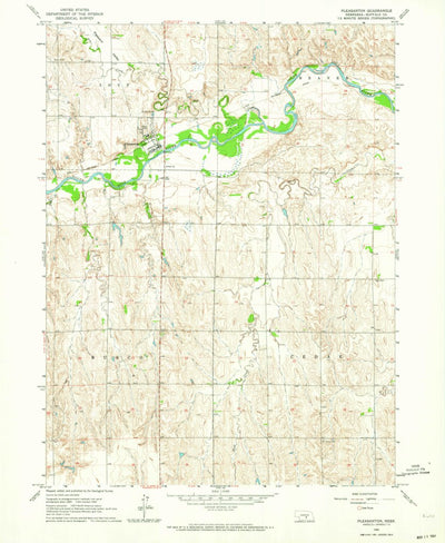 United States Geological Survey Pleasanton, NE (1962, 24000-Scale) digital map
