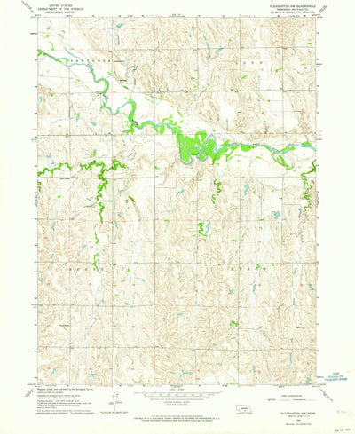 United States Geological Survey Pleasanton NW, NE (1962, 24000-Scale) digital map