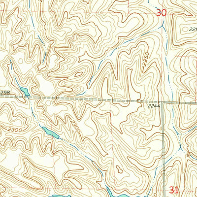 United States Geological Survey Pleasanton NW, NE (1962, 24000-Scale) digital map