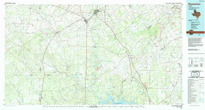United States Geological Survey Pleasanton, TX (1985, 100000-Scale) digital map