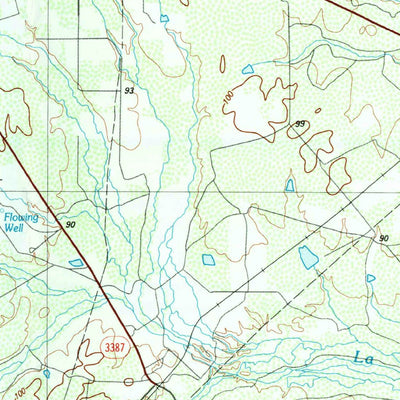 United States Geological Survey Pleasanton, TX (1985, 100000-Scale) digital map
