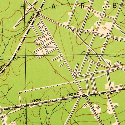 United States Geological Survey Pleasantville, NJ (1942, 62500-Scale) digital map
