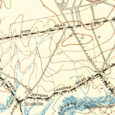 United States Geological Survey Pleasantville, NJ (1948, 62500-Scale) digital map