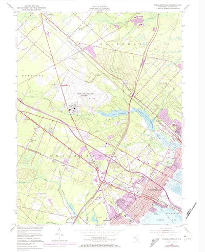 United States Geological Survey Pleasantville, NJ (1952, 24000-Scale) digital map