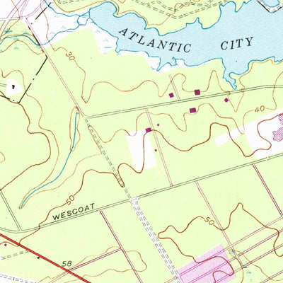 United States Geological Survey Pleasantville, NJ (1952, 24000-Scale) digital map