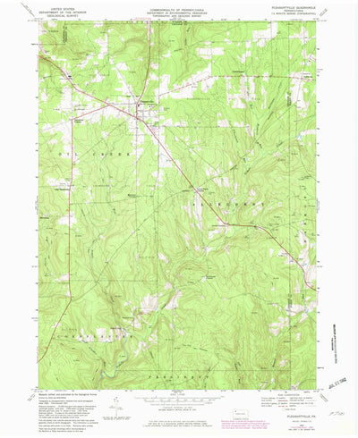 United States Geological Survey Pleasantville, PA (1967, 24000-Scale) digital map