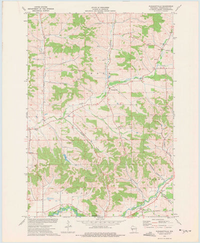United States Geological Survey Pleasantville, WI (1973, 24000-Scale) digital map