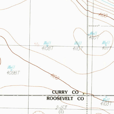 United States Geological Survey Pleasure Lake, NM-TX (1985, 24000-Scale) digital map