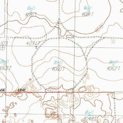 United States Geological Survey Pleasure Lake, NM-TX (1985, 24000-Scale) digital map