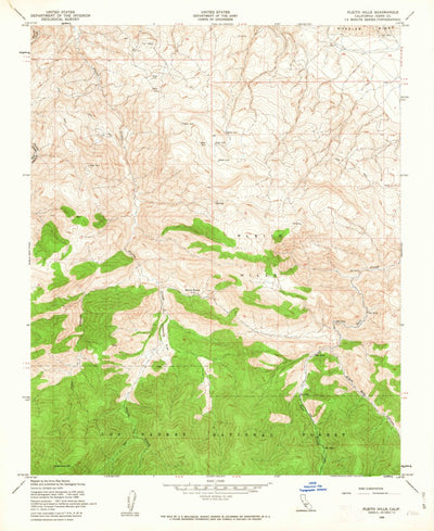 United States Geological Survey Pleito Hills, CA (1958, 24000-Scale) digital map