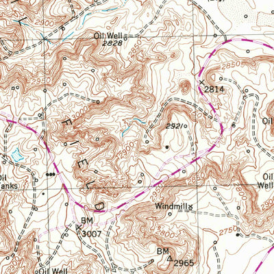 United States Geological Survey Plemons, TX (1953, 24000-Scale) digital map