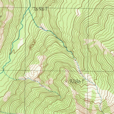 United States Geological Survey Plenty Coups Peak, WY (1989, 24000-Scale) digital map