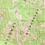 United States Geological Survey Plenty Coups Peak, WY (1989, 24000-Scale) digital map