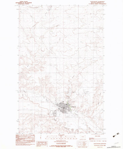 United States Geological Survey Plentywood, MT (1983, 24000-Scale) digital map