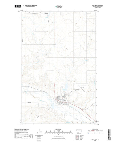 United States Geological Survey Plentywood, MT (2020, 24000-Scale) digital map