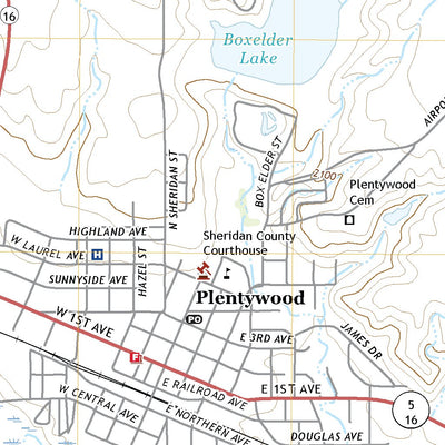 United States Geological Survey Plentywood, MT (2020, 24000-Scale) digital map