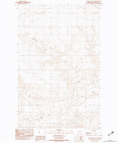 United States Geological Survey Plentywood SW, MT (1983, 24000-Scale) digital map