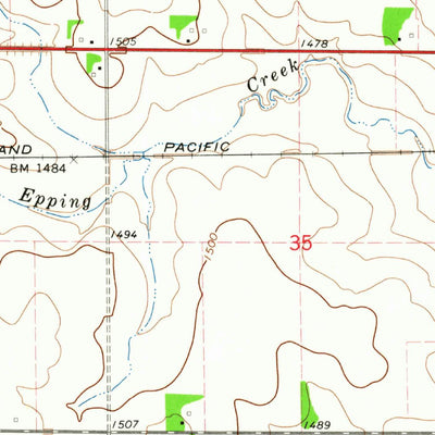 United States Geological Survey Plessis, IA (1964, 24000-Scale) digital map