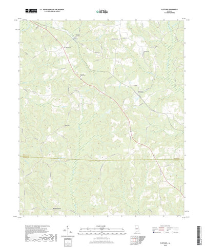 United States Geological Survey Pletcher, AL (2020, 24000-Scale) digital map