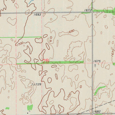 United States Geological Survey Plevna, KS (1971, 24000-Scale) digital map