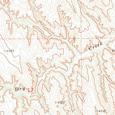 United States Geological Survey Ploessers Draw, WY (1972, 24000-Scale) digital map