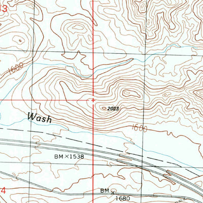 United States Geological Survey Plomosa Pass, AZ (1990, 24000-Scale) digital map