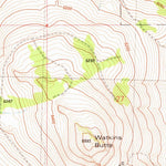 United States Geological Survey Plot Butte, OR (1981, 24000-Scale) digital map