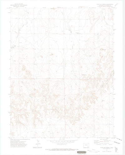 United States Geological Survey Plug Hat Ranch, CO (1971, 24000-Scale) digital map