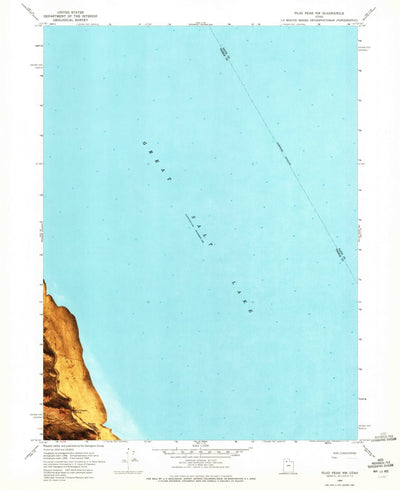 United States Geological Survey Plug Peak NW, UT (1968, 24000-Scale) digital map